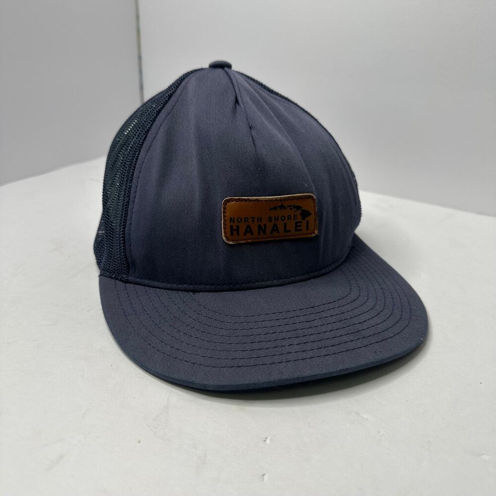 Kanalei Hat Company North Shore Hanalei Trucker Cap Leather Patch Snapback